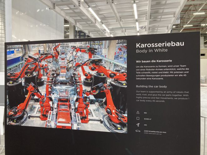 Tesla завершила строительство берлинского завода. Предприятие осуществляет сборку кузова кроссовера Model Y за 45 секунд